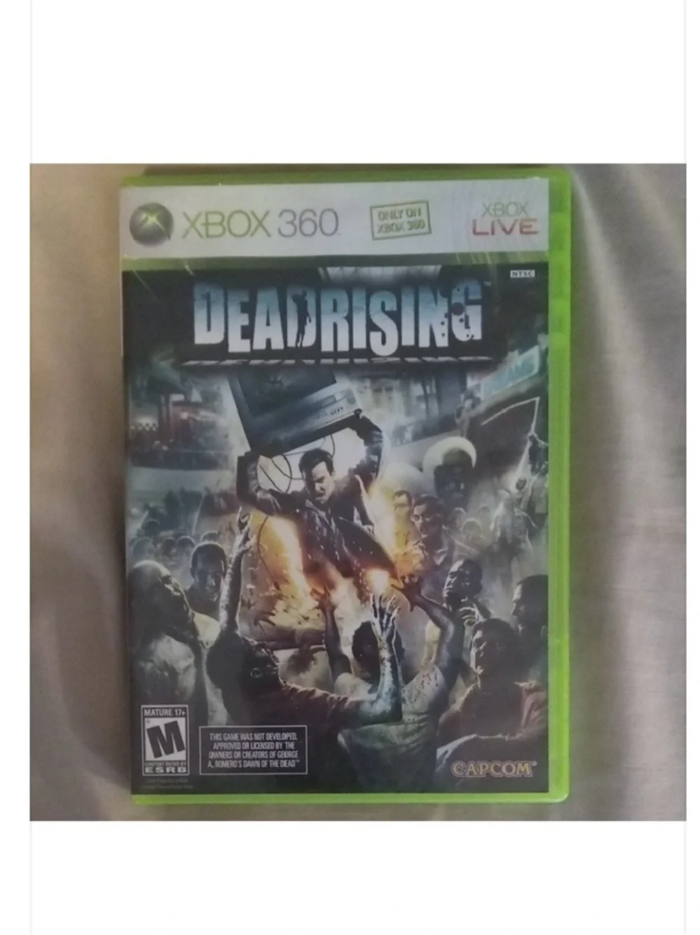 DEADRISING XBOX 360 Video Game 2006 Y2K Capcom/Microsoft PLAYS FINE M For Mature